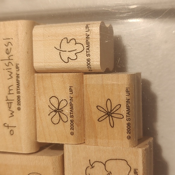 Stampin' Up! Basket Full Of Fun Wood Mounted Rubber Stamp Set Of 13 Stamps - Picture 6 of 7